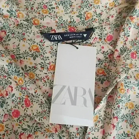 Zara Elbow Sleeve Printed Dress - Picture 9 of 10